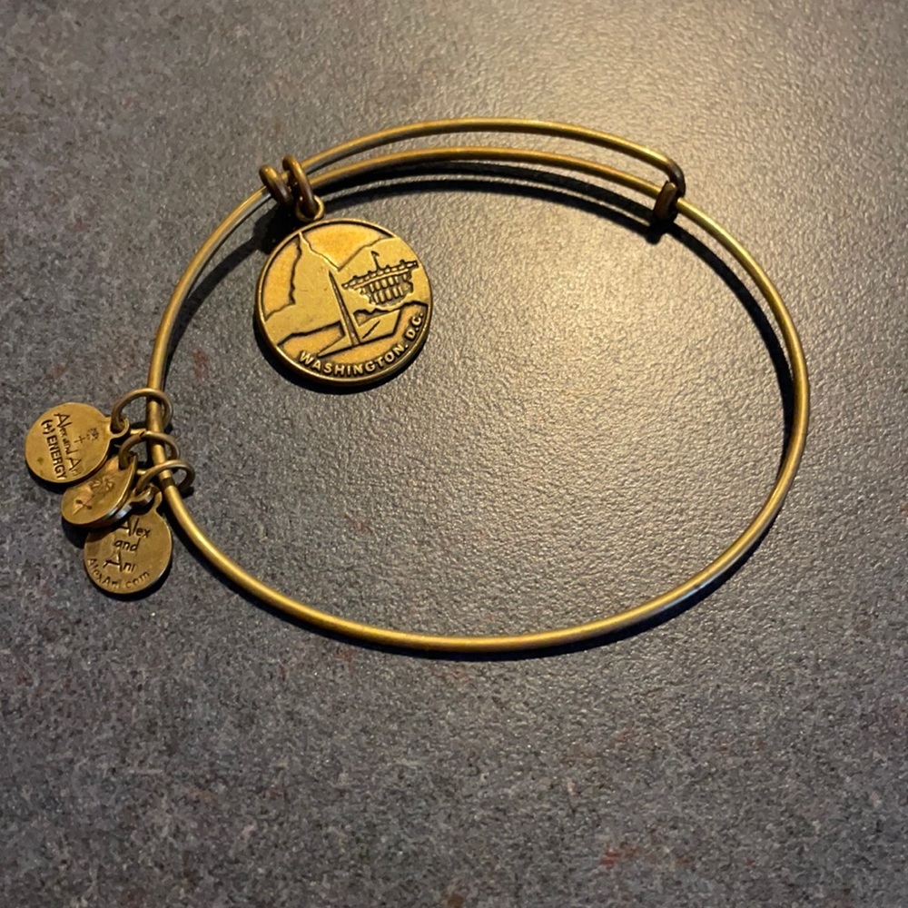 Alex and Ani Bracelet Washington DC in Gold